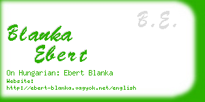 blanka ebert business card